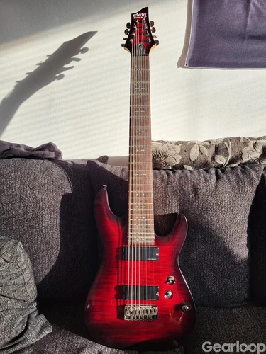 Schecter Demon-8 Crimson Burst