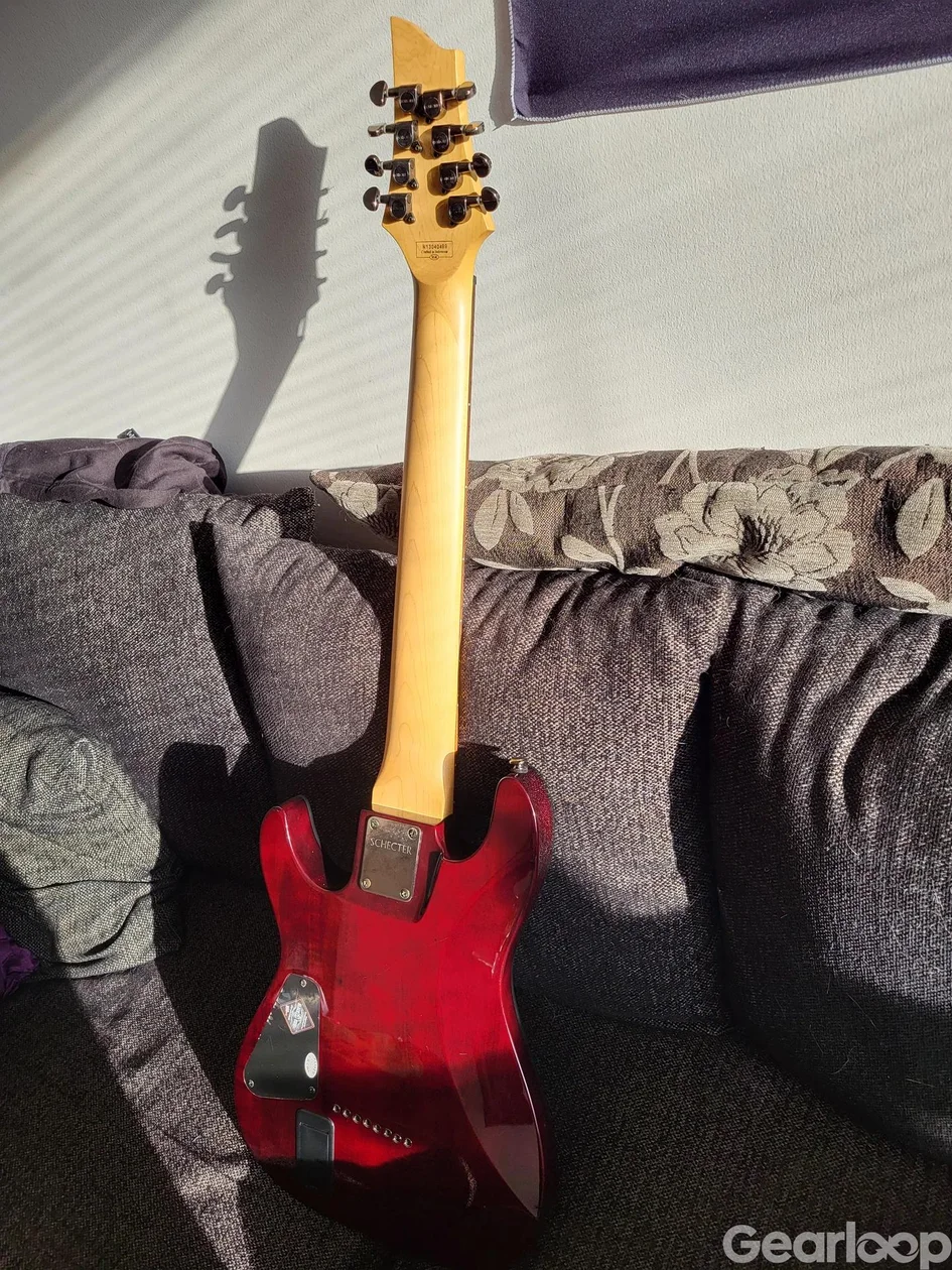 Schecter Demon-8 Crimson Burst - bild 2