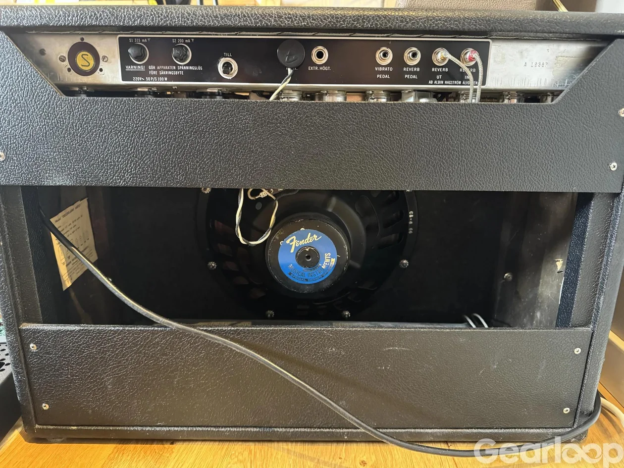 Fender Deluxe Reverb 1966 “Blackface” (Hagström import) - bild 2