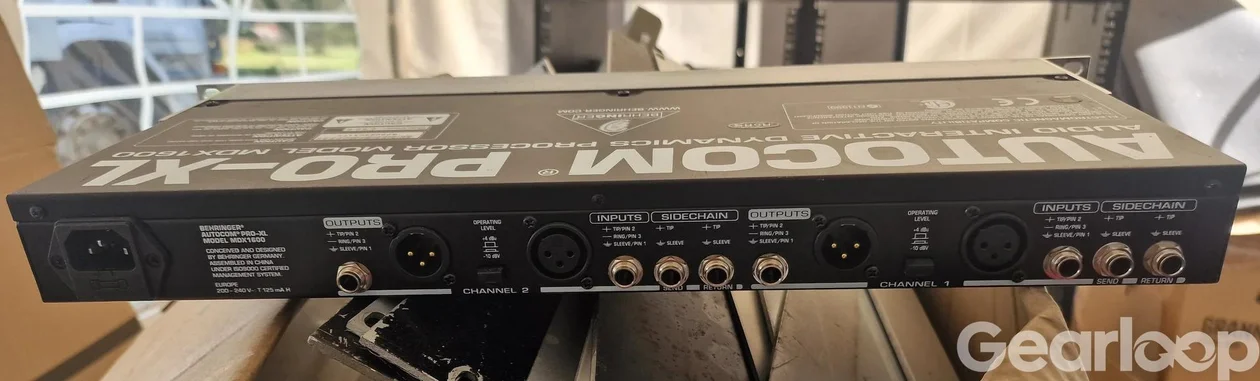 Behringer MDX 1600, stereokompressor - bild 2