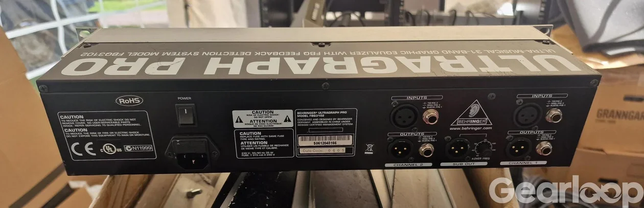 Behringer Ultragraph FBQ 3102, stereoeq - bild 2