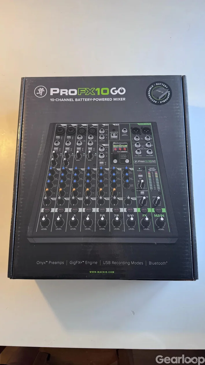 FYND Helt ny Mackie ProFX10 GO inbyggt batteri och ljudkort - bild 2