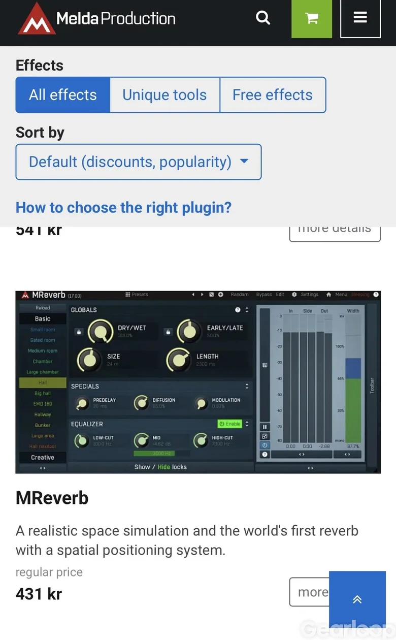 Melda production reverb  och granular plugin - bild 2