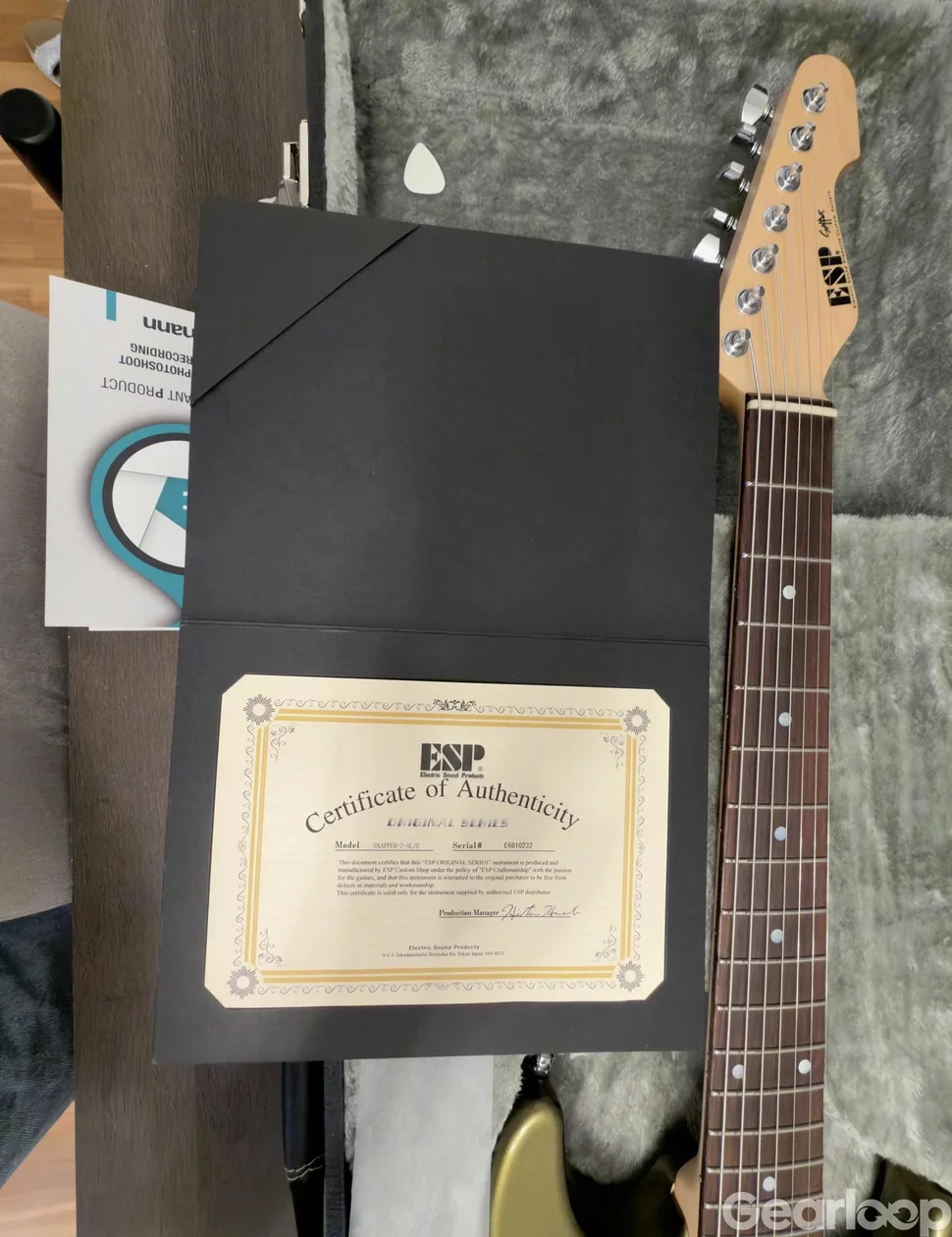  ESP Original Series Snapper-7 AL/R 7-String in Citron Green - bild 4