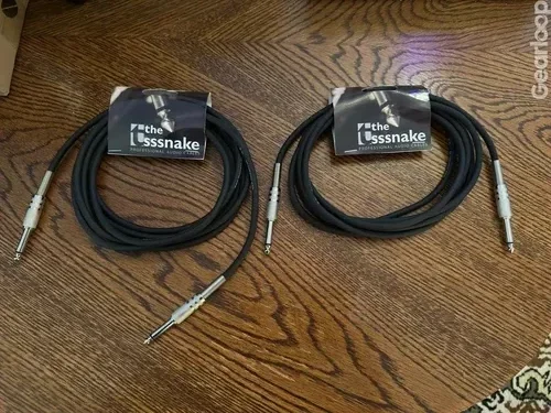 2st 3m instrumentkablar/phonokablar (6.35mm TS, nya)