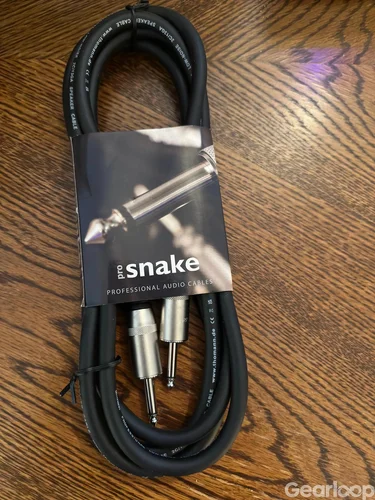 3m Gitarrhögtalar-kabel med Rean-kontakter (Ny)