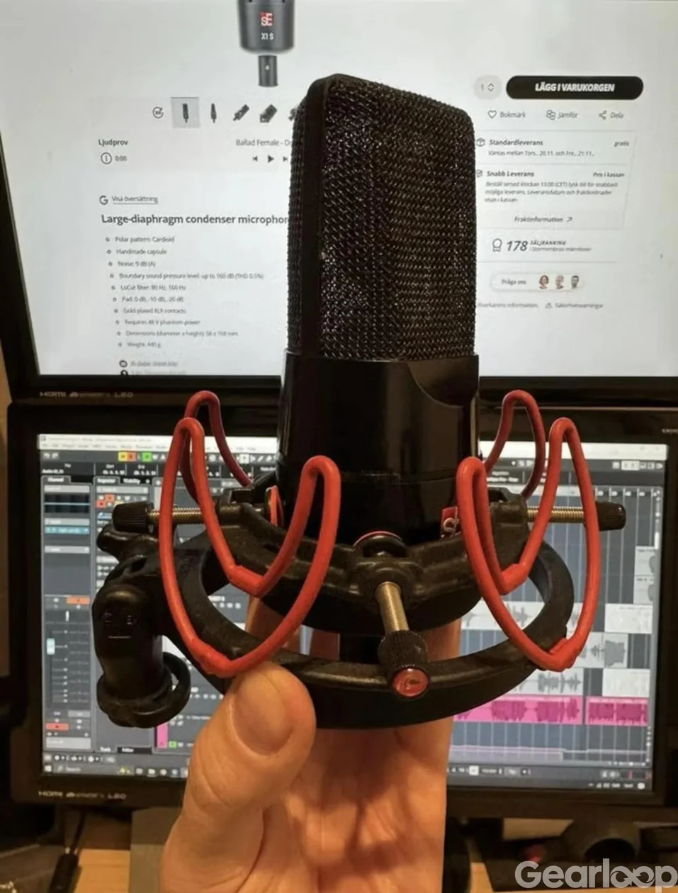 SE Electronics X1S + Rycote Universal Studio Mount USM-L - bild 2