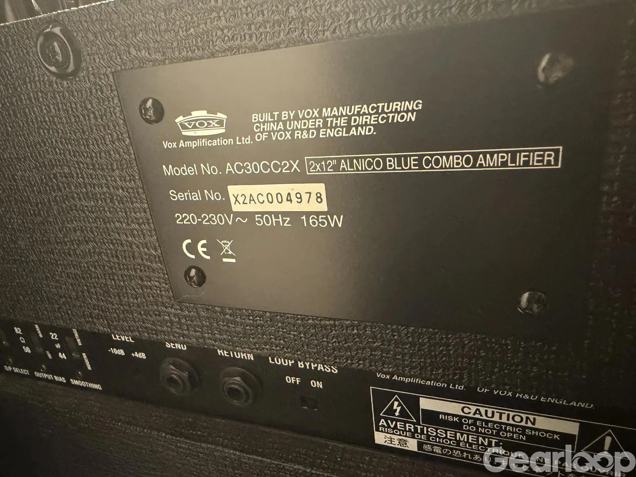 Vox AC30 CC2X Blue alnico rörförstärkare gitarr - bild 3