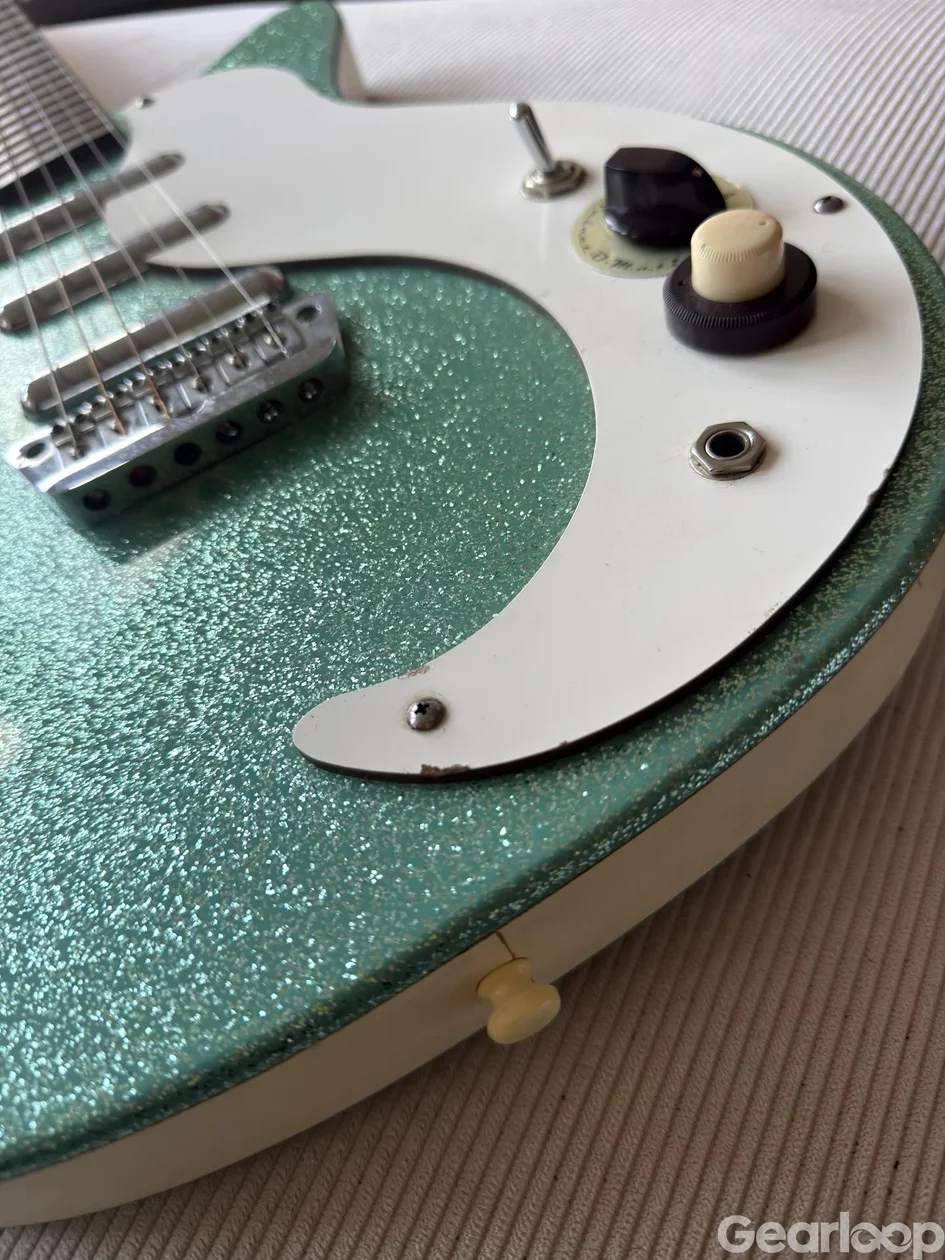 Danelectro DC-3 Select-O-Matic Korea 1999 - Turquoise Metalflake - bild 5