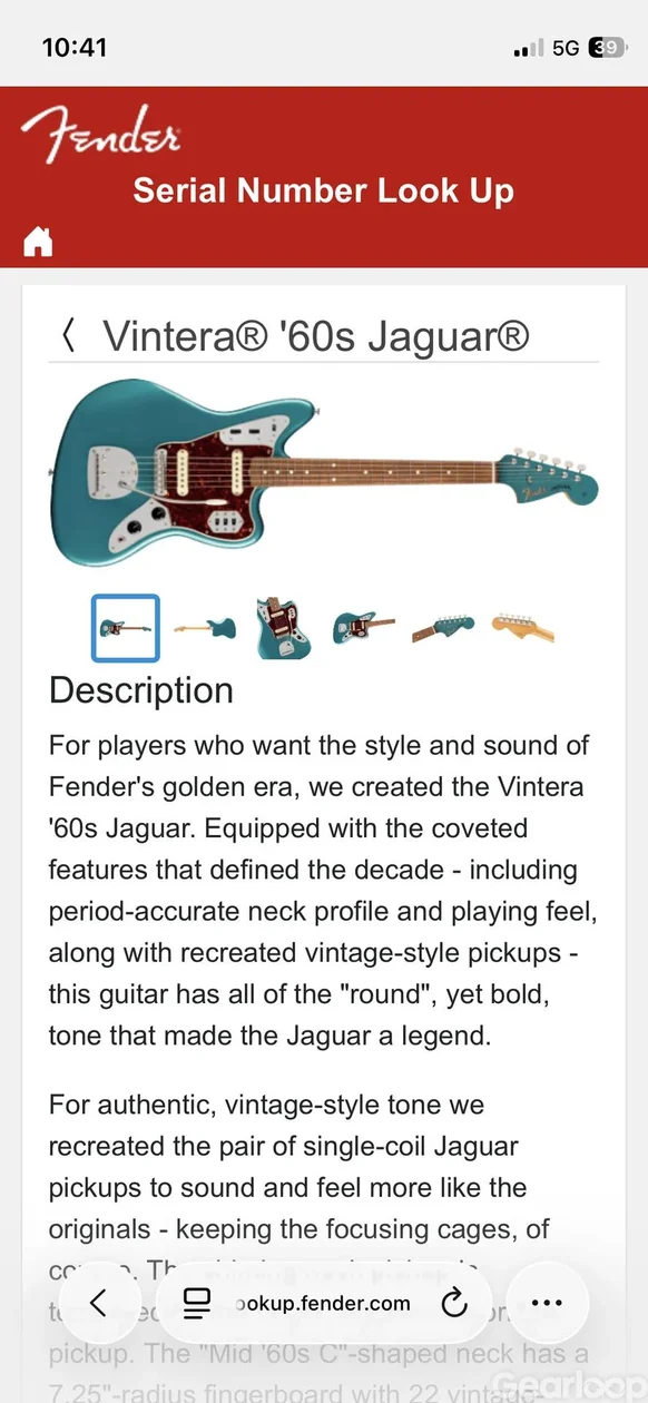 Fender Jaguar Vintera 60's - bild 5