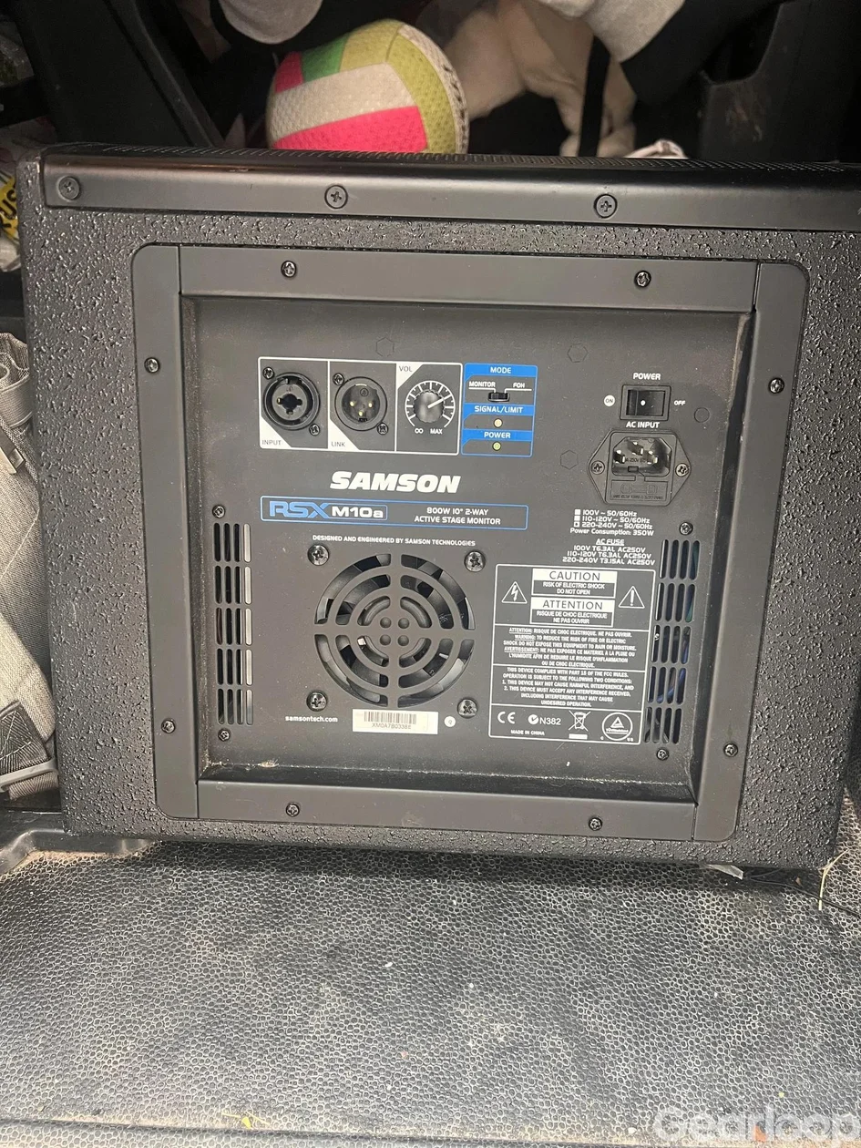 3x Samson RSXM10A aktiva scenmonitorer 800W - bild 2