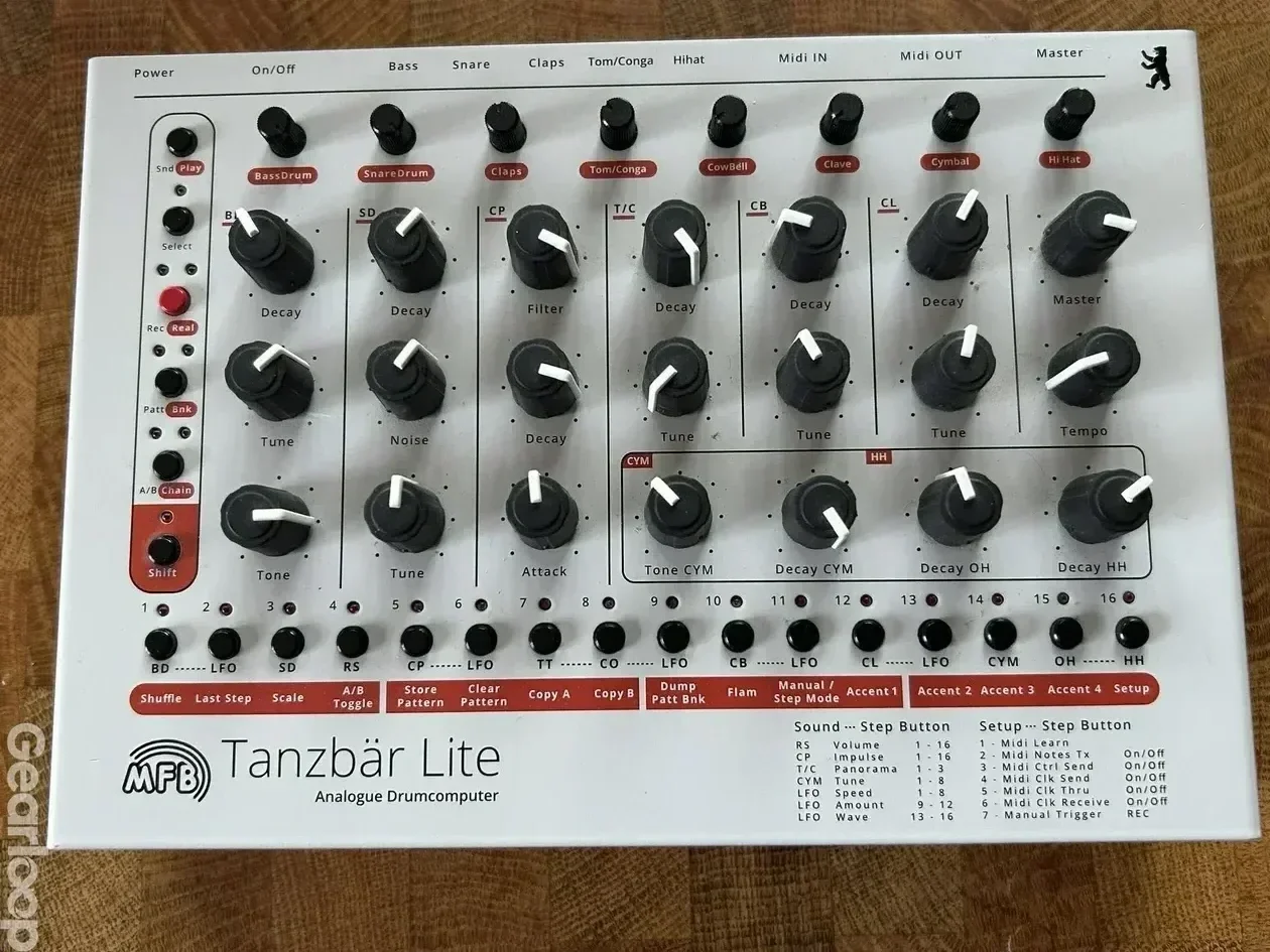 MFB Tanzbär Lite – Kompakt analog trummaskin - bild 1