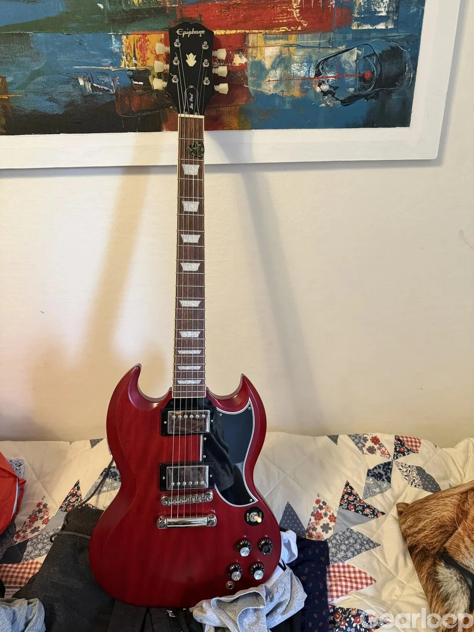 Epiphone 1961 Les Paul SG Standard Aged Sixties Cherry - bild 3