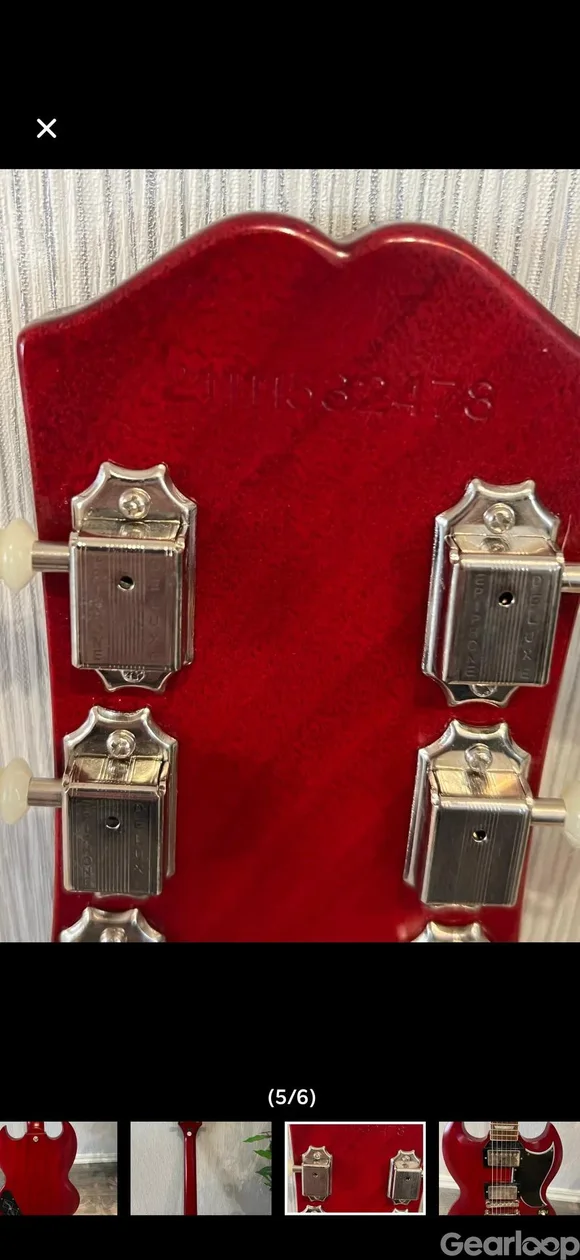 Epiphone 1961 Les Paul SG Standard Aged Sixties Cherry - bild 4