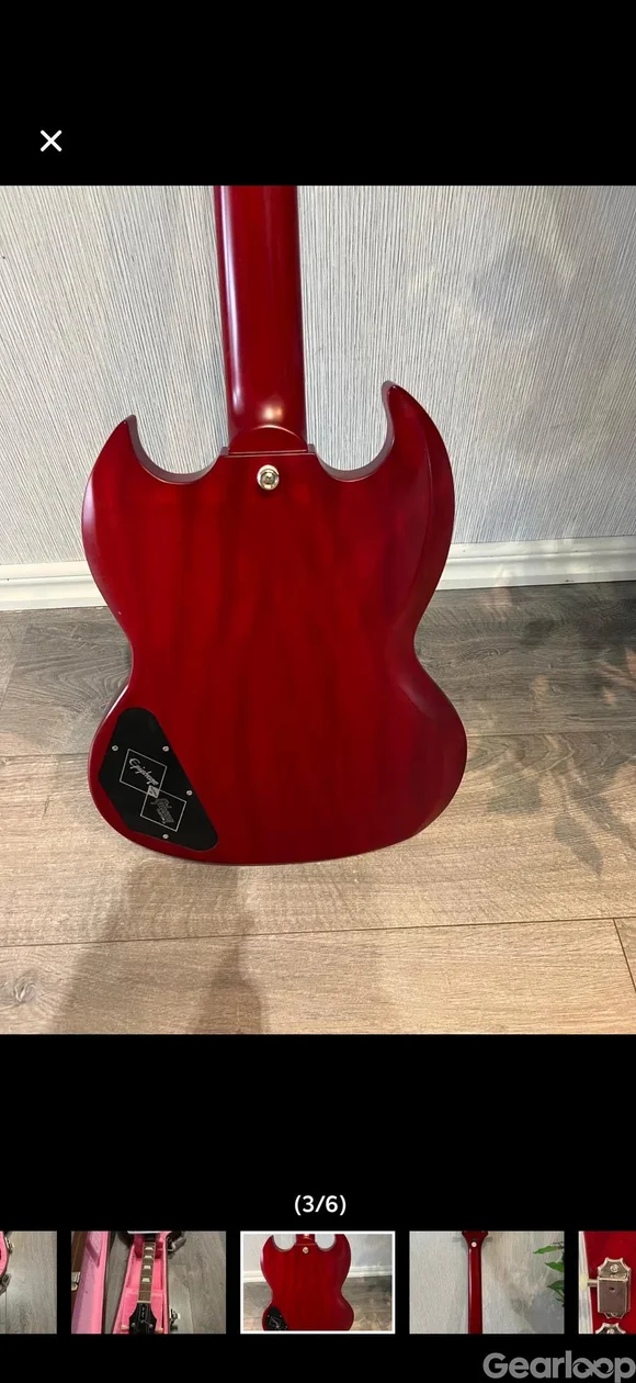 Epiphone 1961 Les Paul SG Standard Aged Sixties Cherry - bild 5