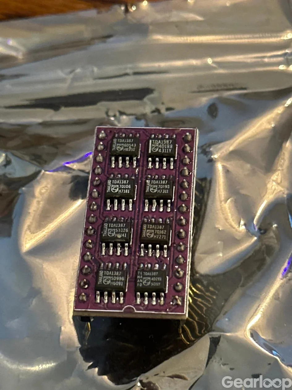 8xTDA1387 DAC-array med Philips NOS TDA1387-chip - bild 1