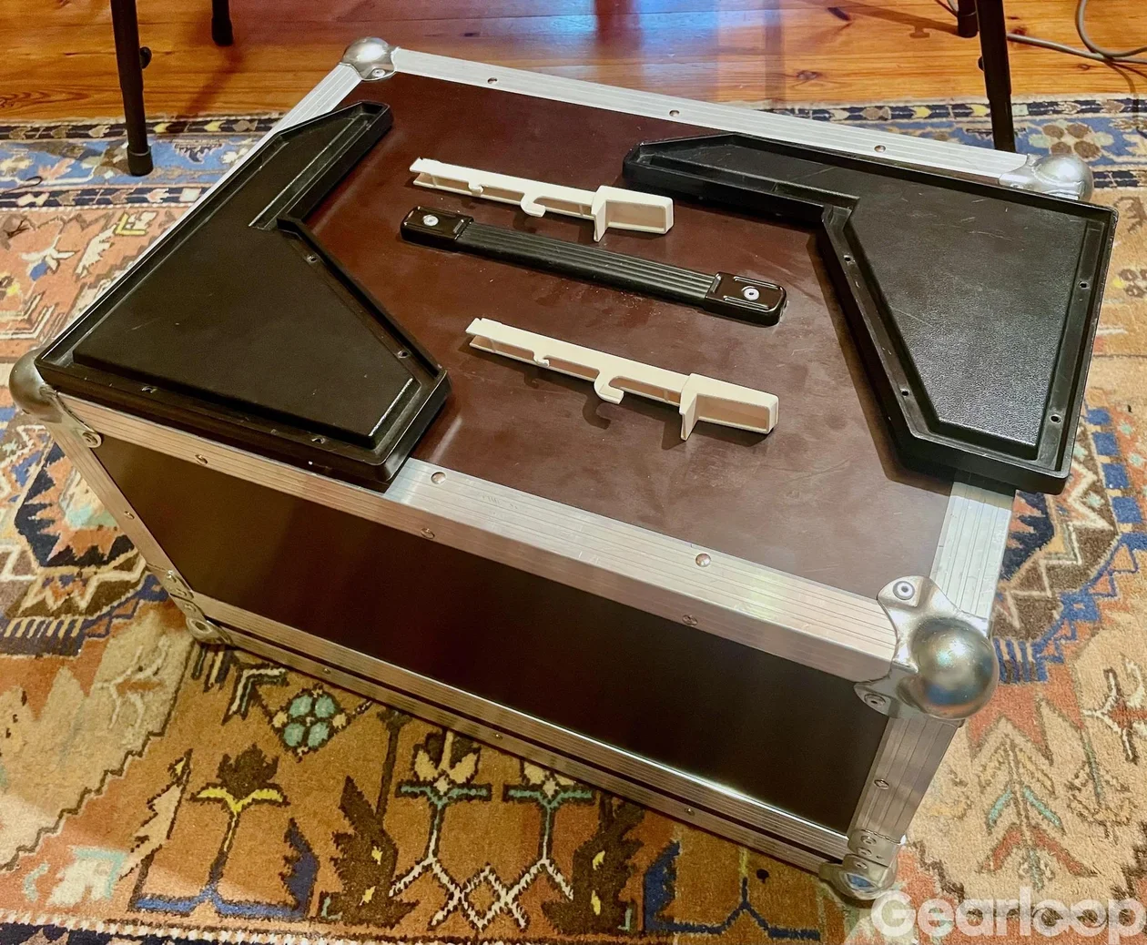 Korg MS-10 med valnötssidor och case - bild 4