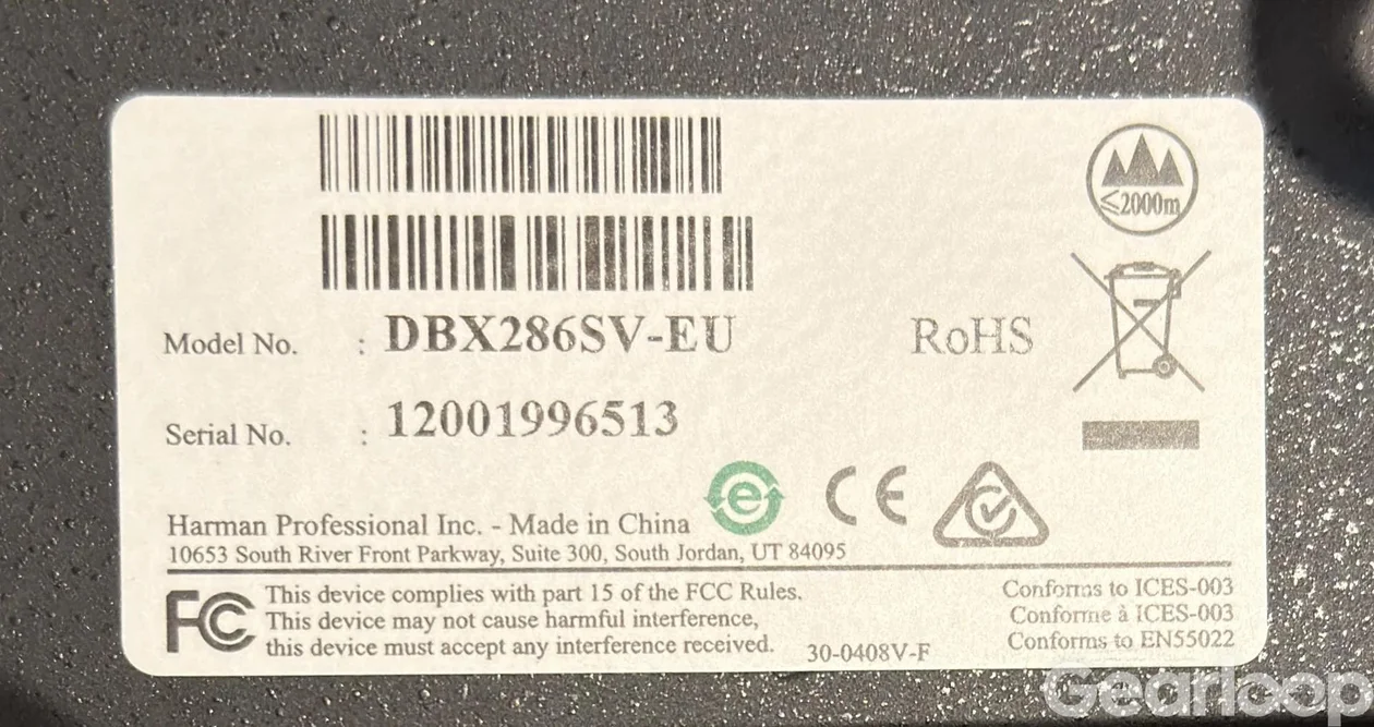 DBX 286 S - Preamp & Mikrofonprocessor - bild 3