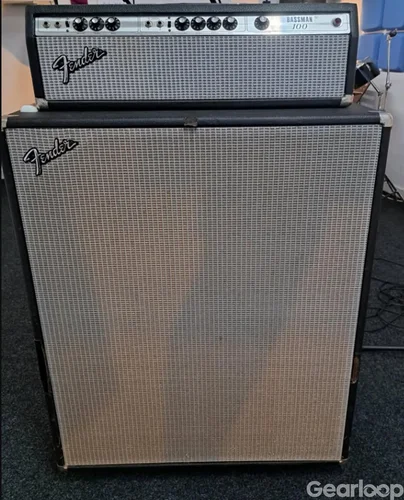 Fender Bassman 100 förstärkare och högtalare