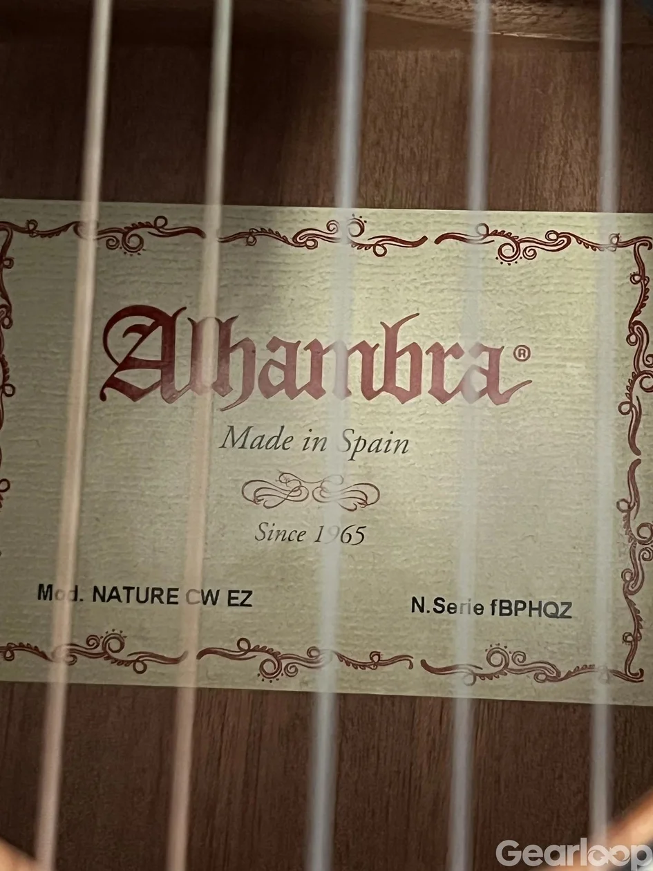 Alhambra klassisk gitarr, cedertopp - bild 5