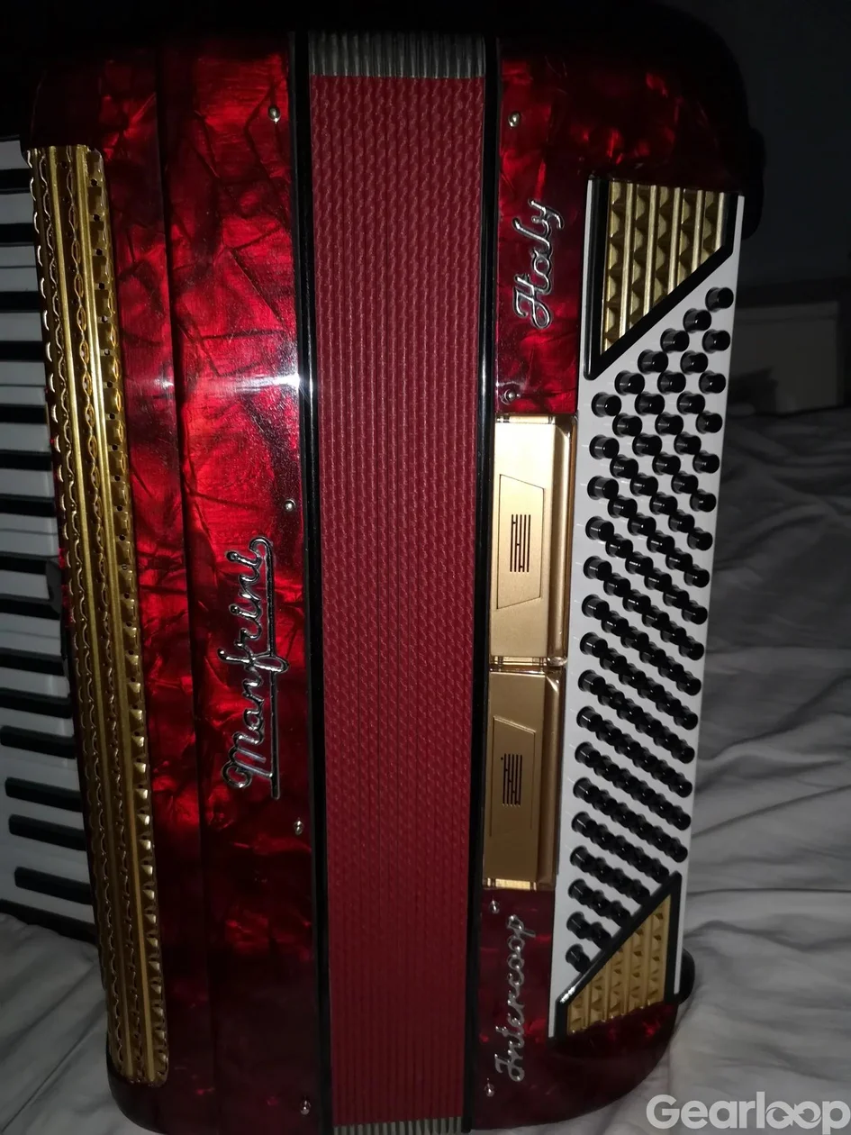 MANFRINI INTERCOOP-- piano akordeon-96 BASS+ CASE - bild 2