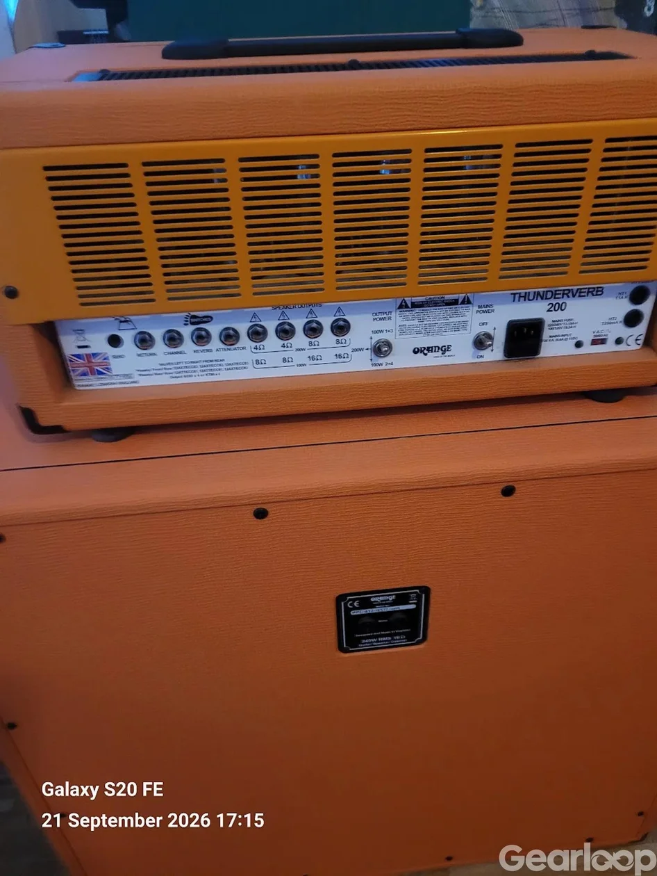 Orange Thunderverb 200 + PPC412 4x12 - bild 2