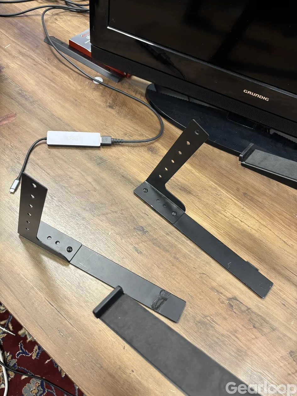 Höjdjusterbart ställ i svart metall – laptop/controller - bild 3
