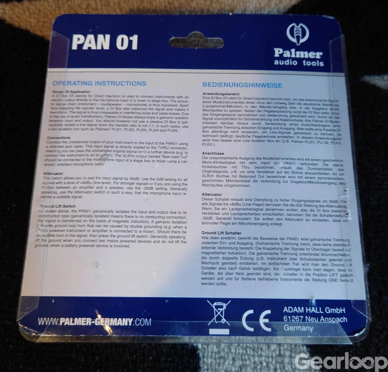 Palmer Pan 01 passive Di box - bild 2