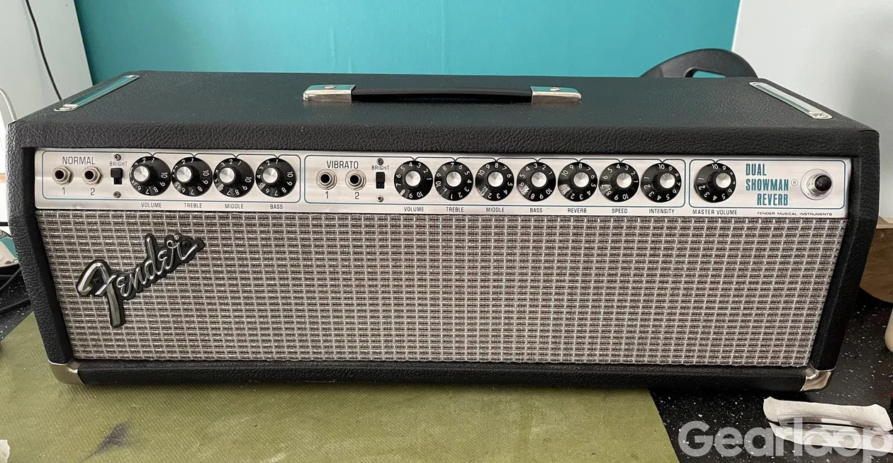 Fender Bassman 100 Silverface frontpanel original sent 70tal - bild 3