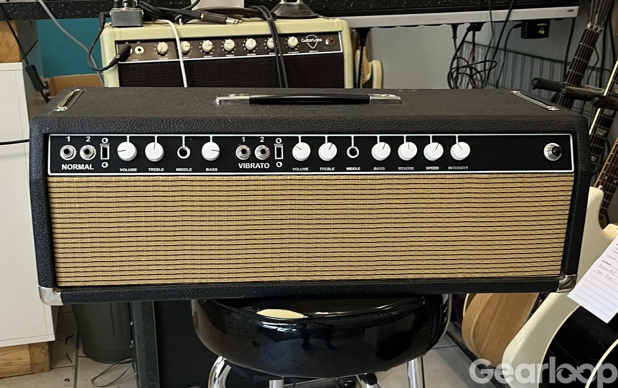 Fender Bassman 100 Silverface frontpanel original sent 70tal - bild 4