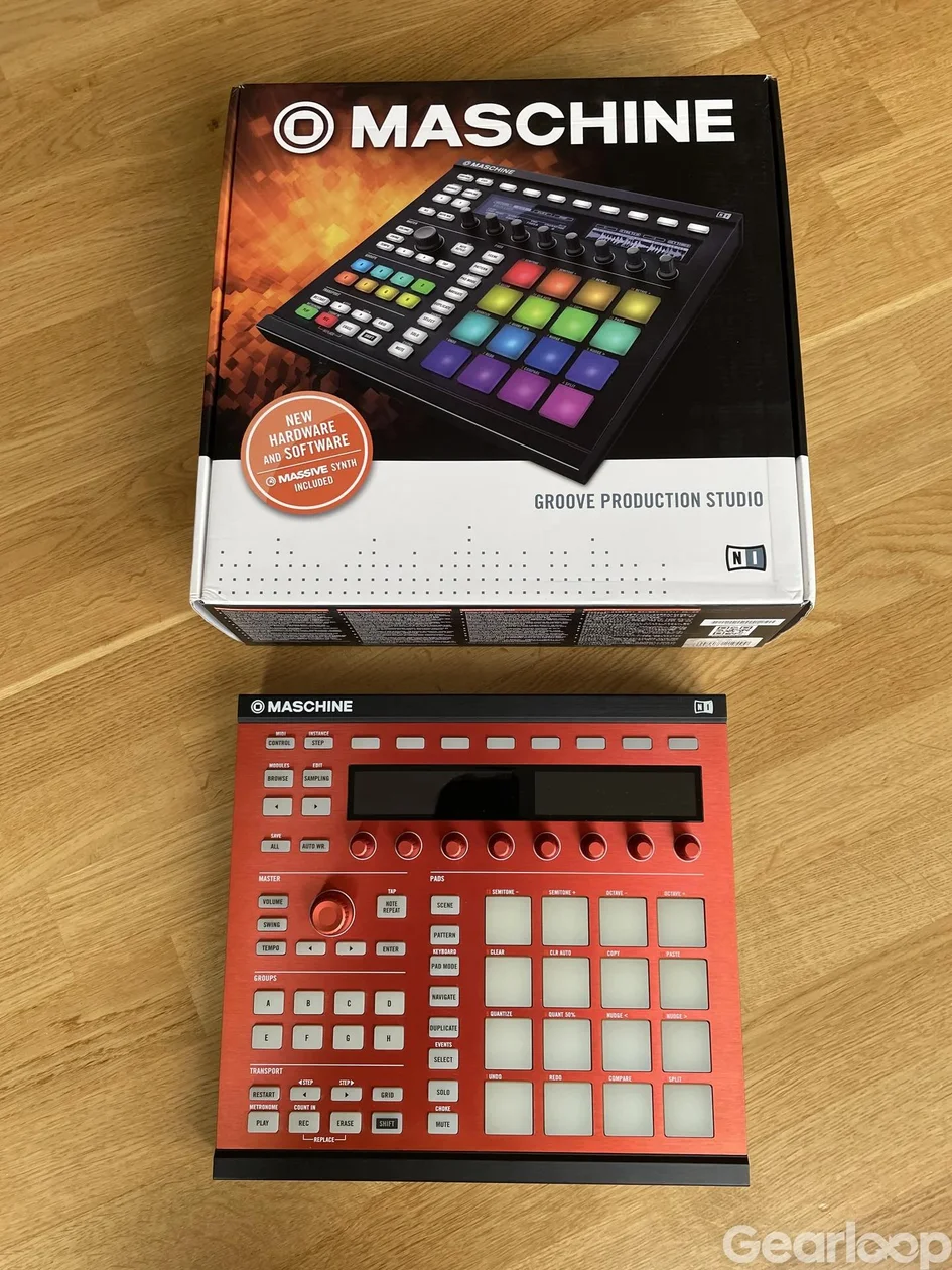 NI Maschine MK2 (Svart/Röd) med mjukvarulicens - bild 2