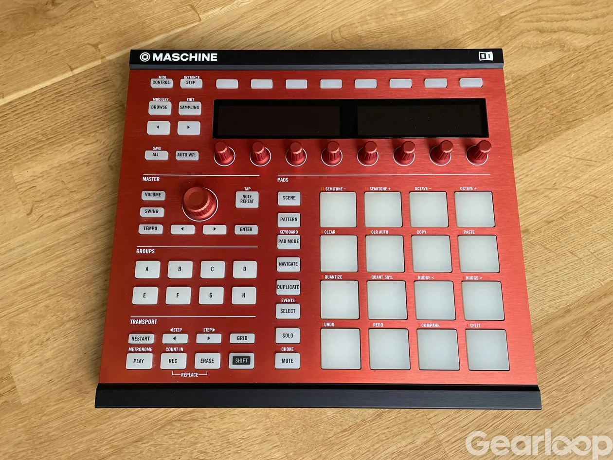 NI Maschine MK2 (Svart/Röd) med mjukvarulicens - bild 3