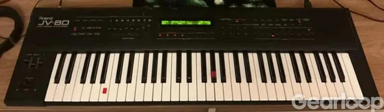 Roland JV-80 Synthesizer + Roland M-256E & SO-PCM1-01 - bild 2