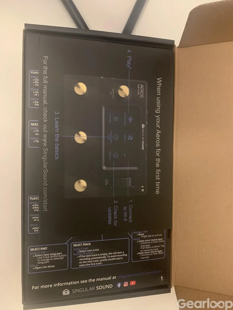 Singular Sound Aeros Loop Studio Gold Edition looper-pedal - bild 2