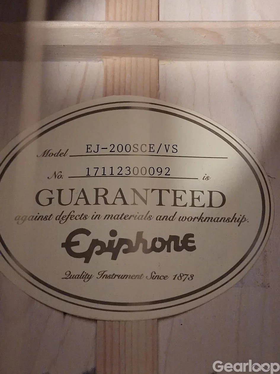Epiphone EJ-200SCE/VS - bild 2