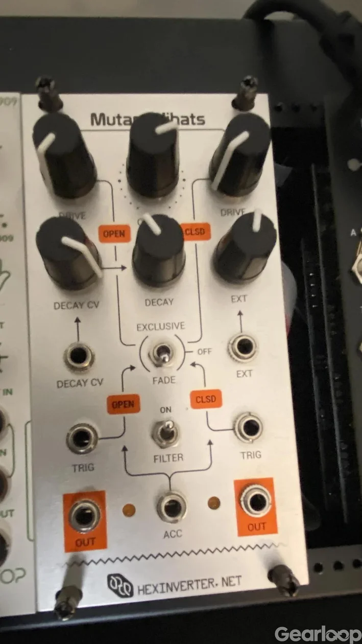 Eurorack: Hexinverter Mutant Hihats (hat/cymbal-modul) - bild 2