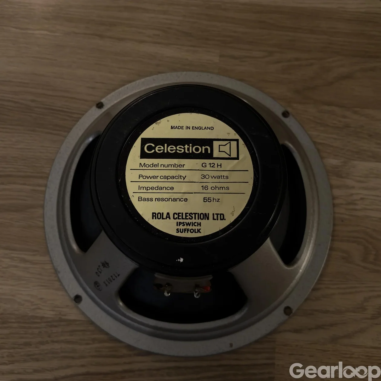 Celestion Blackback G12-H 30W 16 Ohm 1976 - bild 1