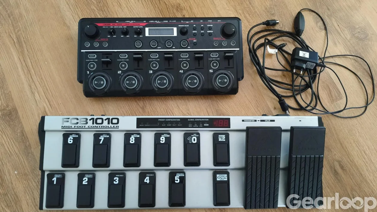 Boss RC-505 Loop Station + Behringer FCB1010 med FCB-505 Chip - bild 1