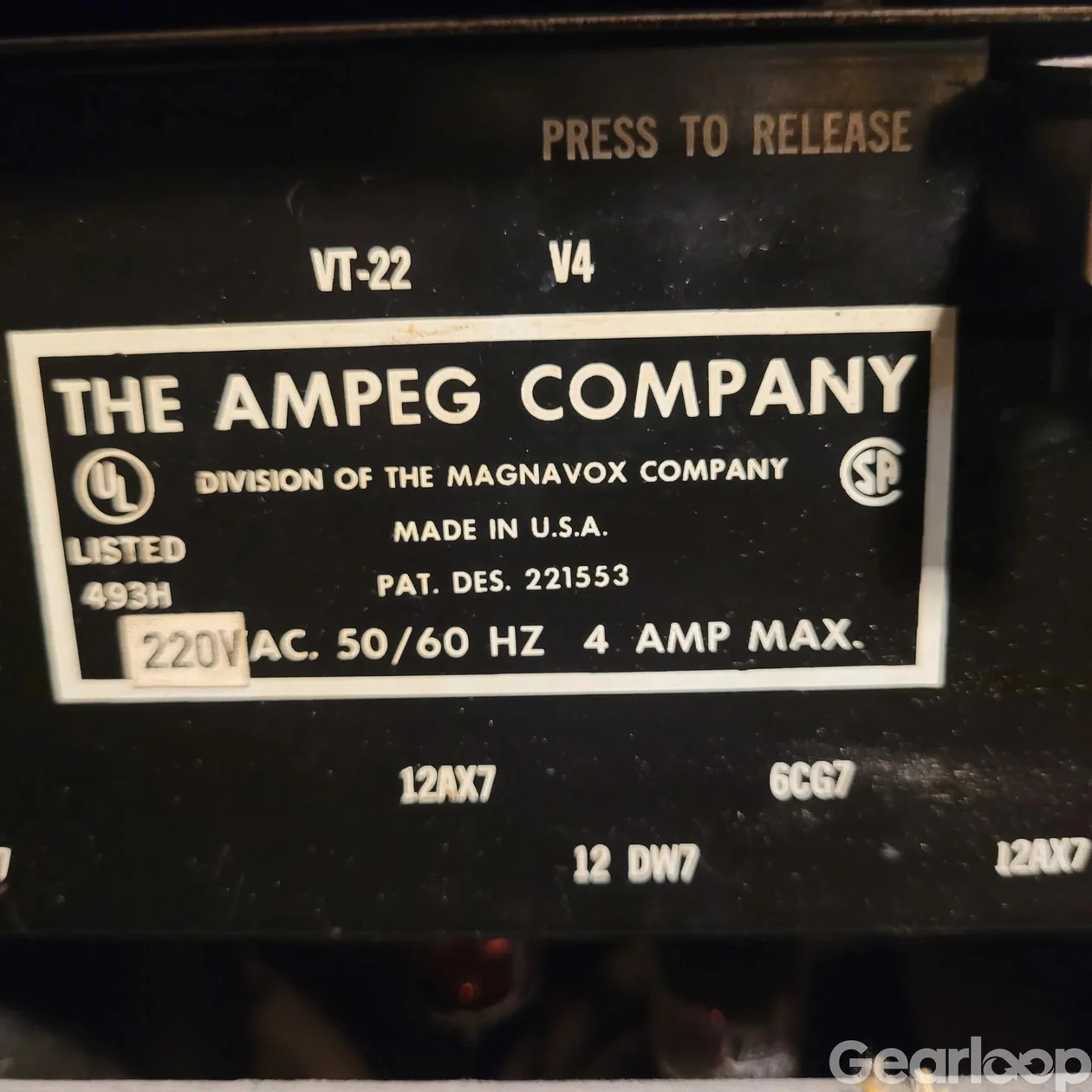 AMPEG VT-22 100-Watt 1970-tal. - bild 5