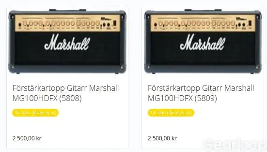 Samlingsannons gitarrförstärkare och kabinett - bild 1