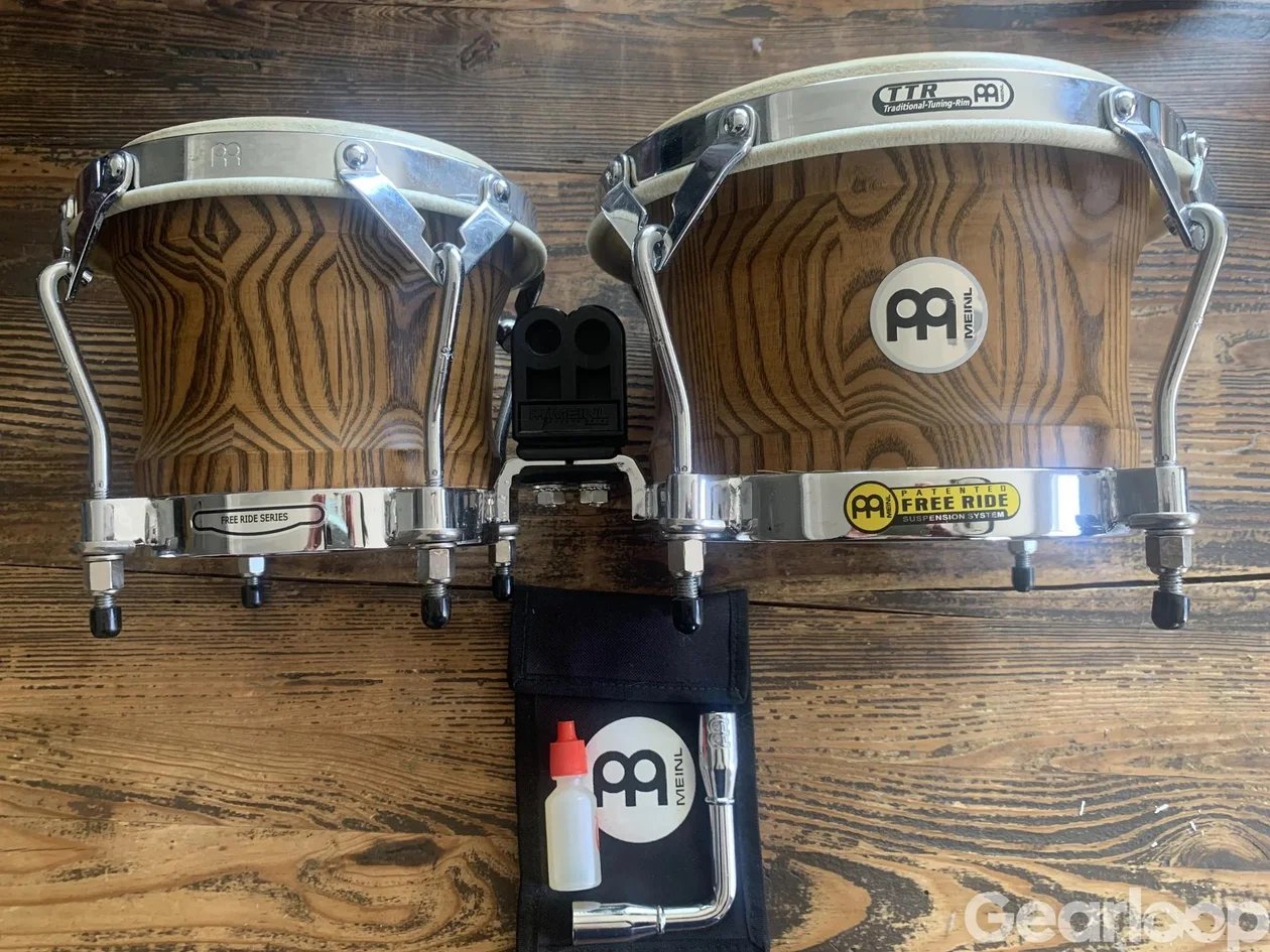 Meinl Woodcraft Bongos (Zebra Finished Ash) – Mint Condition! - bild 1