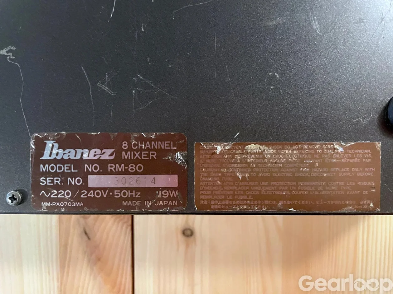 Ibanez RM80, analog mixer - bild 5