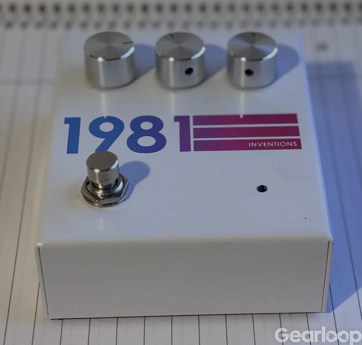 1981 DRV No3 Hyperfade White Overdrive Pedal - bild 2