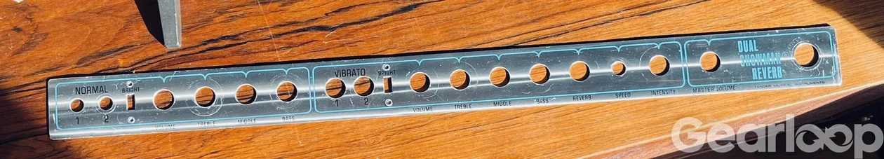 Fender Dual Showman Reverb Faceplate 1976 plus rattar och spill - bild 1
