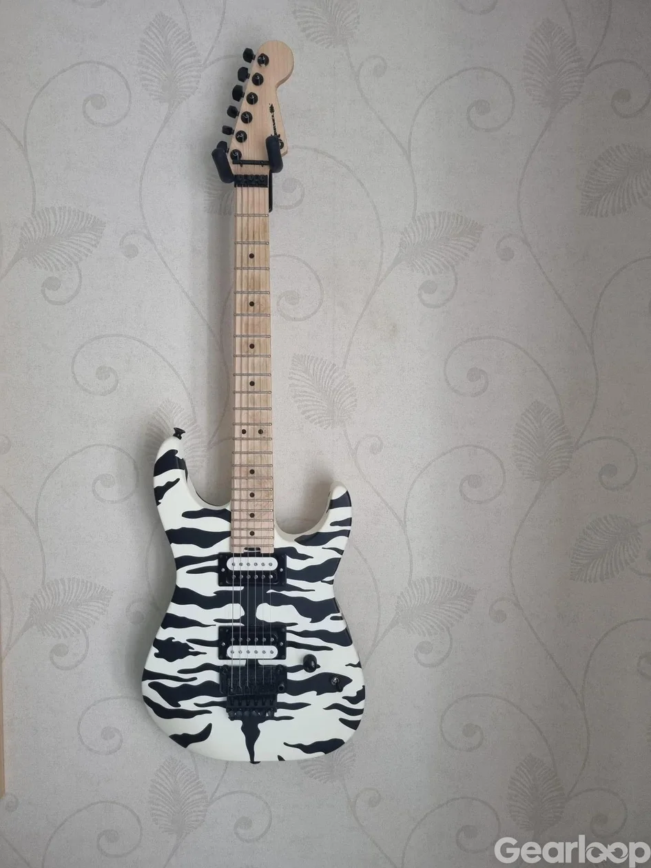 Charvel Satchel Signature Pro-Mod DK22 HH FR M, Satin White - bild 1