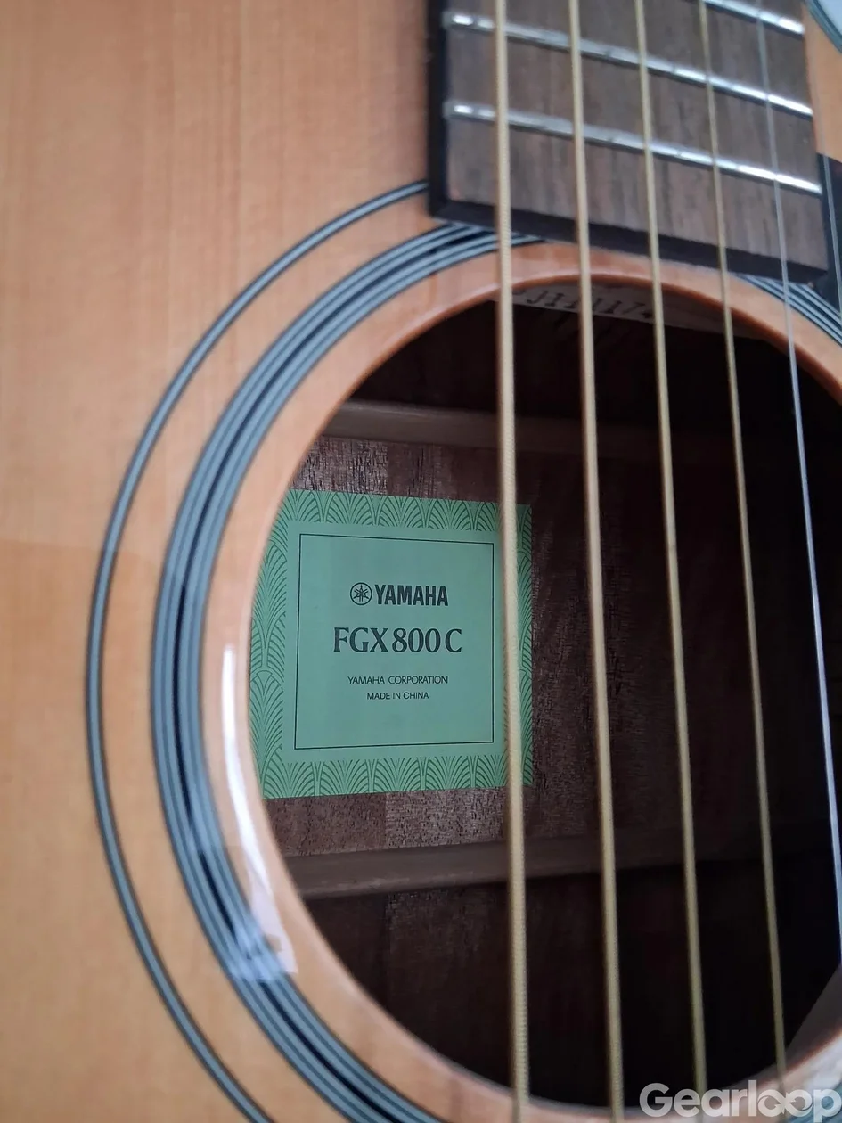 Yamaha FGX800C stålsträngad akustisk gitarr - bild 2