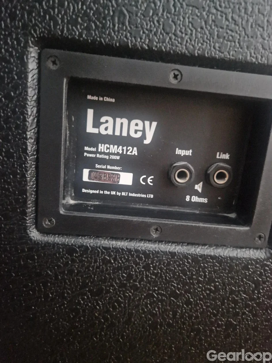 Gitarrförstärkare Laney HCM412A 4x12 kabinett+Gitarrtopp V-Amp - bild 4